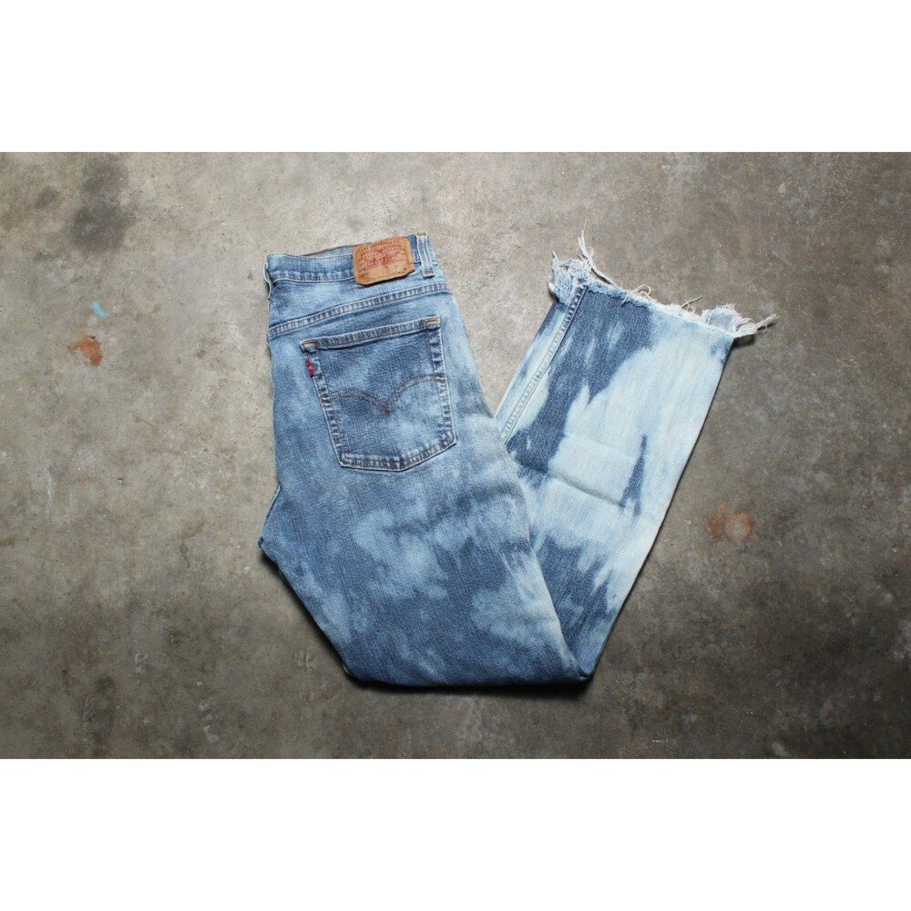 Vintage Y2K Levis Thrashed Grunge Stretch Denim Jeans - Size 12 Mis M